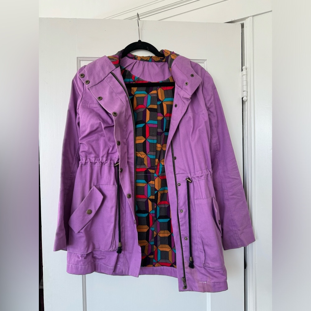 Purple anorak jacket